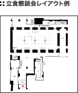 立食懇親会レイアウト例