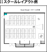Room1-2スクールレイアウト例