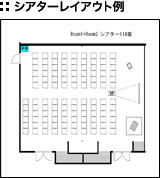 Room1-2シアターレイアウト例
