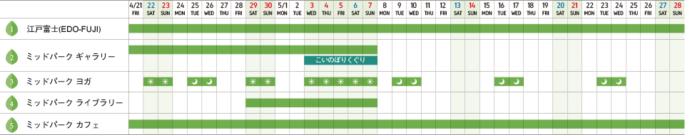 オープンザパーク2017 スケジュール