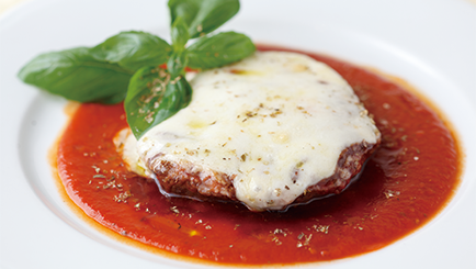 牛肉のソテー カチョカヴァッロチーズとトマトのソース<br>〜Manzo alla pizzaiola〜
