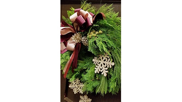 11月のクリスマスリースレッスン