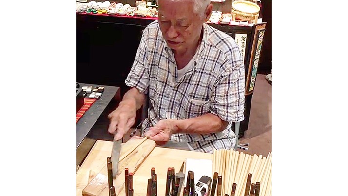 箸職人による手作り実演会