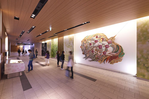 昨年のアートコンペ 展示の様子