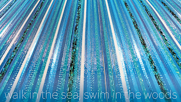 中庭インスタレーション　風間天心「walk in the sea, swim in the woods」