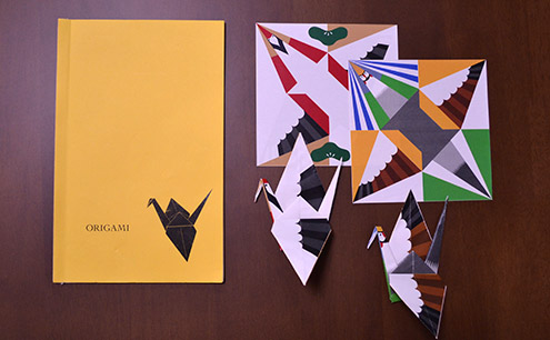 アートブックフェアで販売した「折り鶴の本」