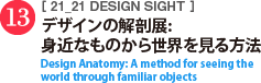 デザインの解剖展:身近なものから世界を見る方法