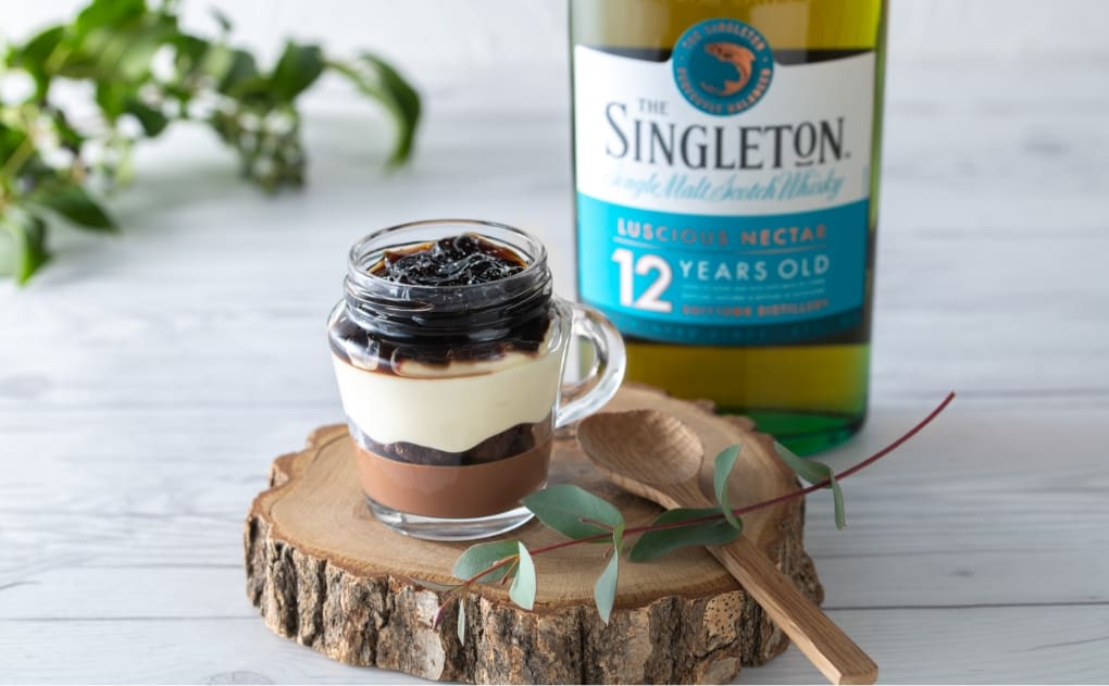 ～The Singleton of Dufftown 12years old Whisky Verrine Tiramisu～
							Mascarpone Cream Coffee Jelly Crumble Chocolate