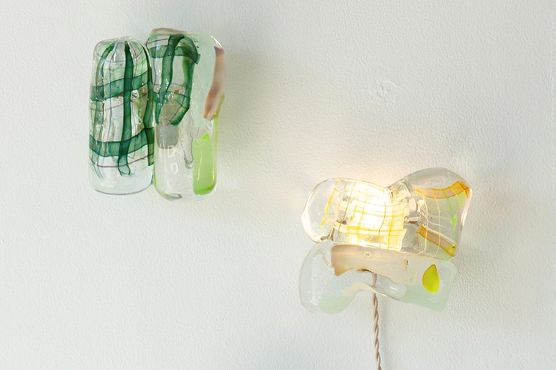 glass wall lamp photo