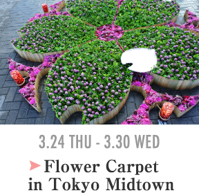 Flower Carpet in Tokyo Midtown 3.24 THU-3.30 WED