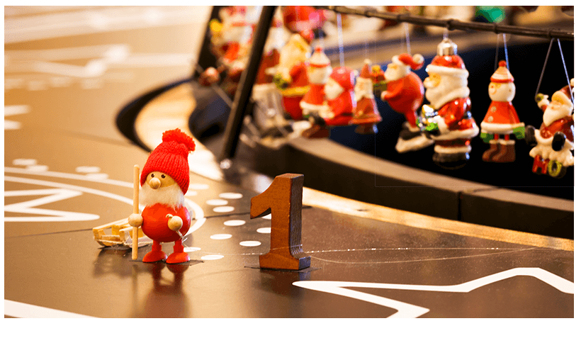 荷物が間違っているサンタ