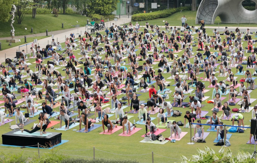 Morning yoga