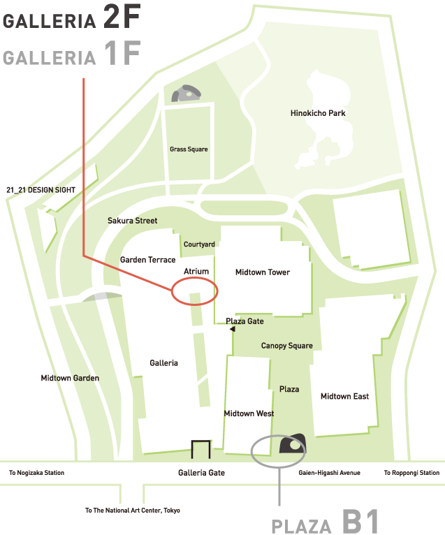 GALLERIA 2F Area Map
