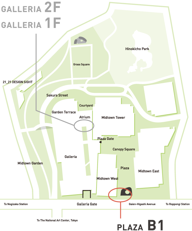 PLAZA B1 Area Map