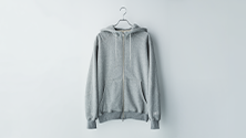 NB GREY フルジップフーディジャケット