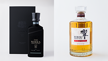 ①アサヒビール「ザ・ニッカ　リミテッド」 ②サントリー「響BLOSSOM　HARMONY2026　カートン（箱）付」