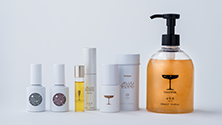 ①uka nail polish AWA MOOD ②uka nail oil AWA MOOD ③uka Petiume AWA MOOD ④uka Hand Wash AWA MOOD