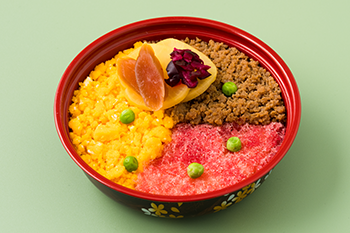 名古屋コーチンそぼろ三色丼