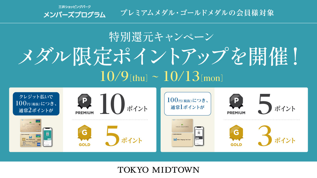 三井ショッピングパーク　メンバーズプログラム　<br>特別還元キャンペーン