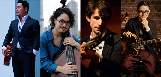 左から山本大暉、遠藤定、Nilolas Carré（ニコラ・カレ）、浅葉裕文