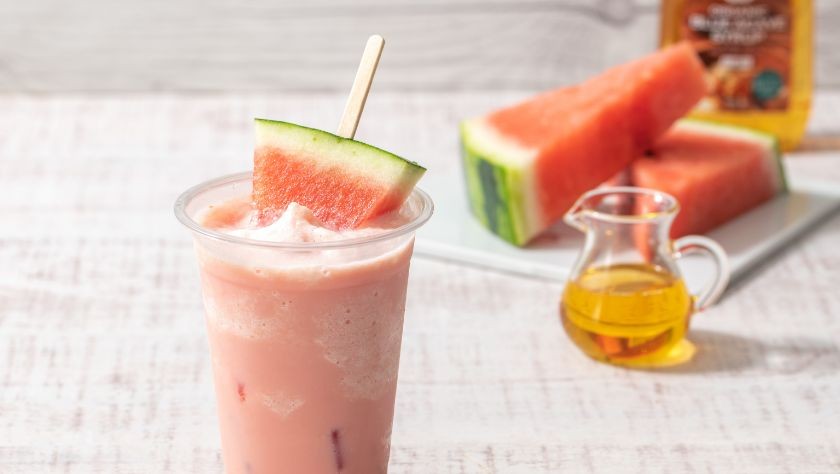 Watermelon Soy Lassie Smoothie