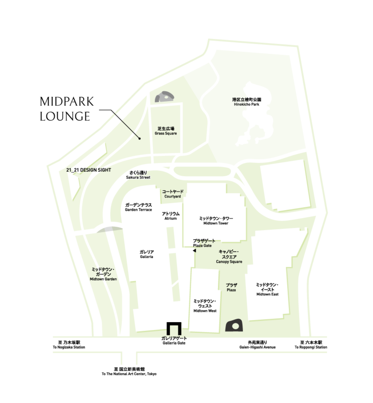 MIDPARK LOUNGE MAP