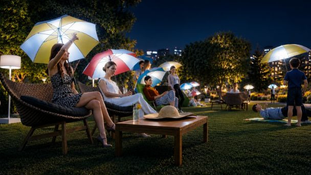 ライトアップ（PARASOLS GARDEN）