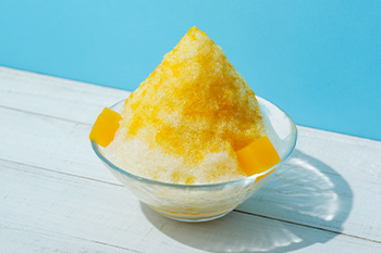 日向夏と温州みかんの氷
