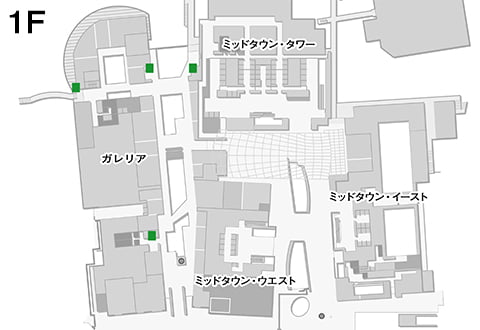 B2F~3F Galleria/Plaza 各所 MAP