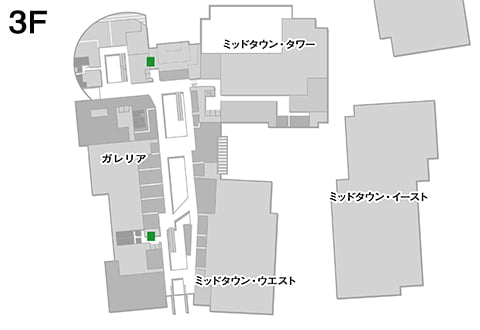 B2F~3F Galleria/Plaza 各所 MAP
