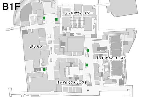 B2F~3F Galleria/Plaza 各所 MAP