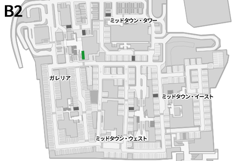 Galleria 駐車場ロビー P1 エスカレータ壁面ポスター貼り MAP