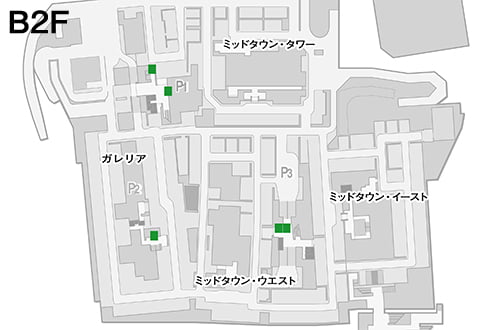 B2F~3F Galleria/Plaza 各所 MAP