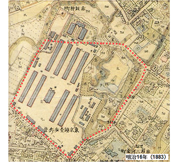 陸軍参謀本部発行五千分一東京図