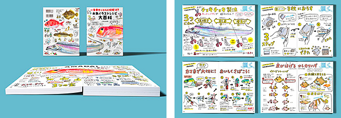 【デザインコンペ受賞者】大垣友紀惠さんの著作『一生幸せになれる料理147 お魚イラストレシピ大百科』がD＆AD Award 2023でWood Pencilを受賞