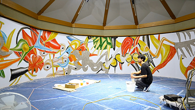 【アートコンペ受賞者】川田知志さんが展示「太郎の色とカタチ×パブリック」を開催中