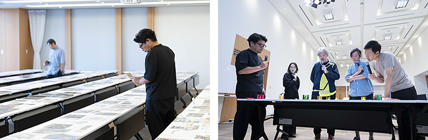 画像右：柴田さん展示作品