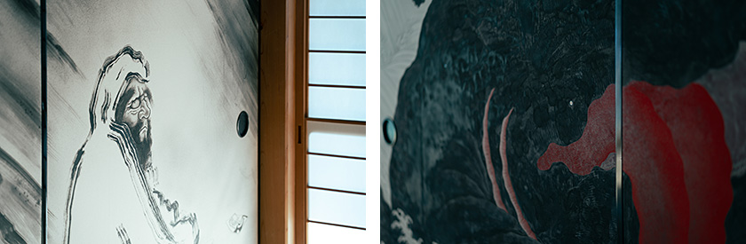 【アートコンペ受賞者】丹羽優太さんによる「光明院襖絵」の完成記念特別拜観が実施