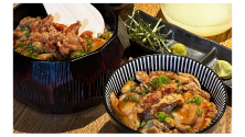 濃厚水炊きスープの鶏ひつまぶし