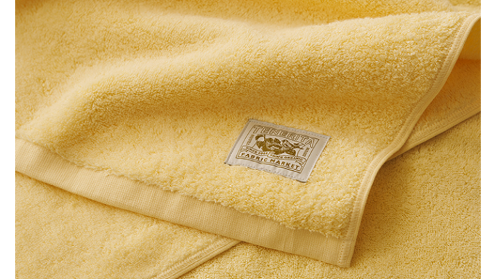 限定カラー「ミモザ」の超甘撚りタオル